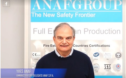 Anaf Fire Protection S.p.A. riceve il premio Industria Felix. Premiata per​ performance gestionale e affidabilità finanziaria